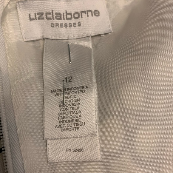 Liz Claiborne Black&White Sleveless Pattern Dress - Picture 3 of 8